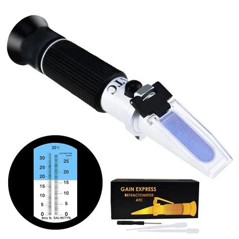 how does a refractometer work to measure salinity|high concentration salinity meter.